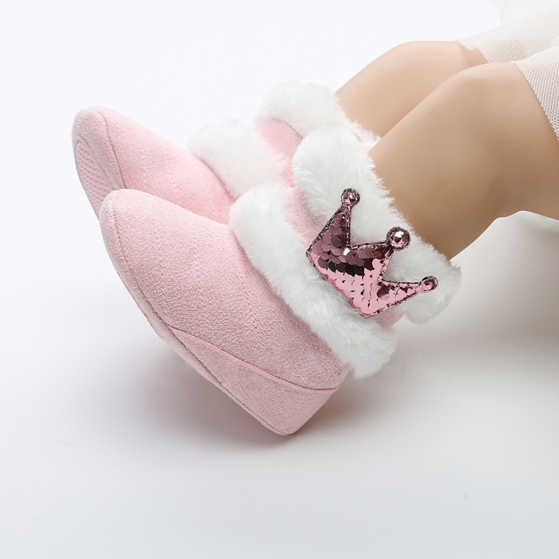 Baby Winter Boots Mid-Calf with Fur